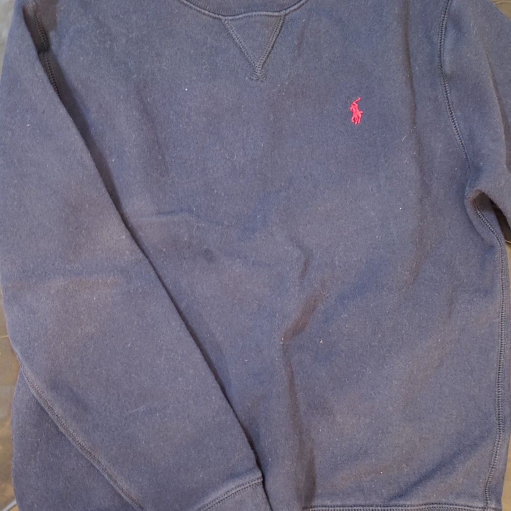 Ralph Lauren Kids Blue Crewneck Sweater